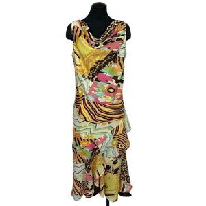 Vintage Y2K Dress-U-II Vibrant Slip Dress - Women’s 14